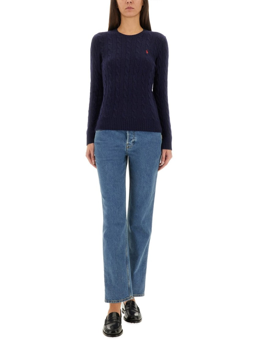 Polo Ralph Lauren Cable-Knit Sweater With Round Neckline
