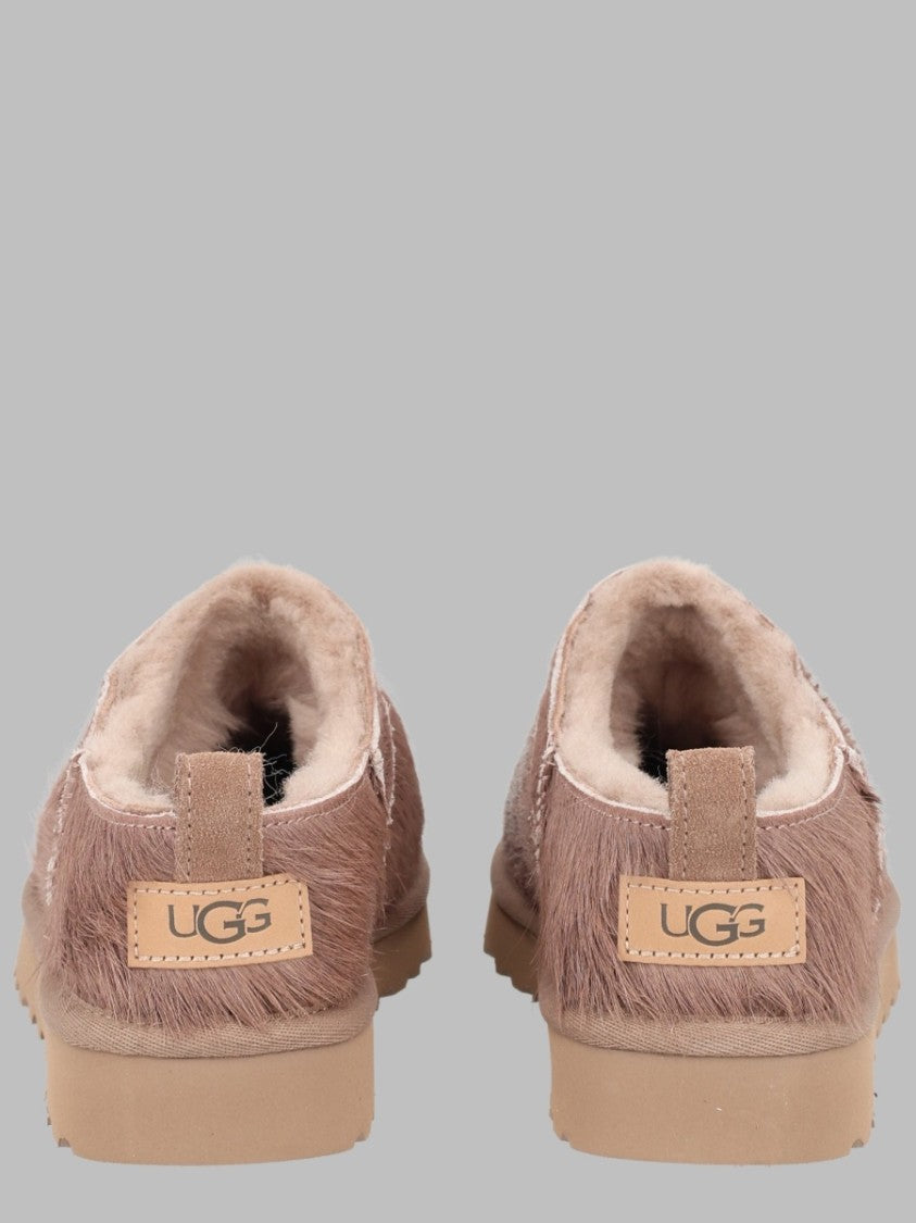 Ugg Brown Textured Plush Interior Flats