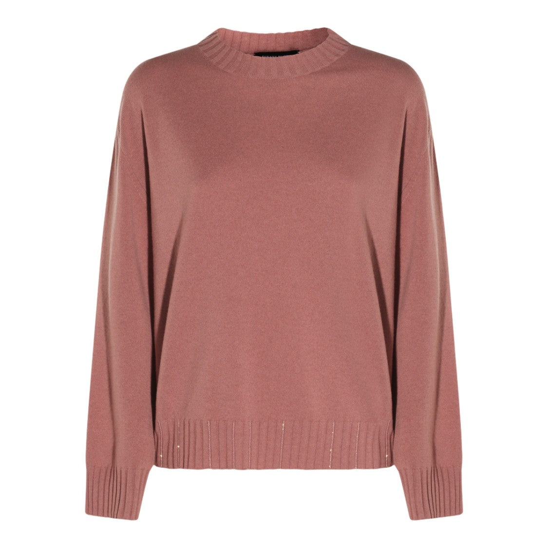 Fabiana Filippi Muted Dusty Rose Knit Sweater