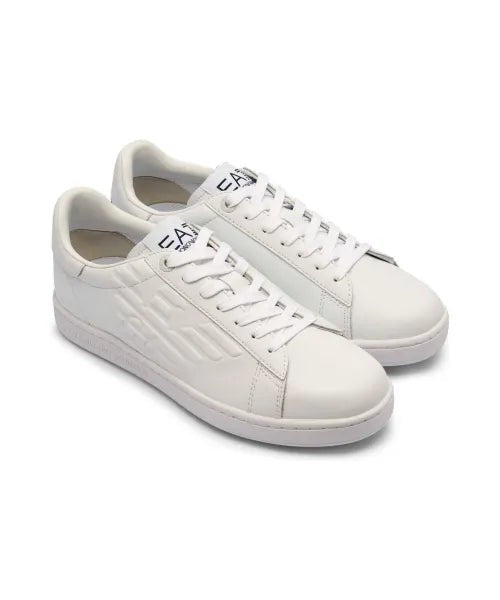 Ea7 Emporio Armani Lace-Up Sneakers With Embossed Logo