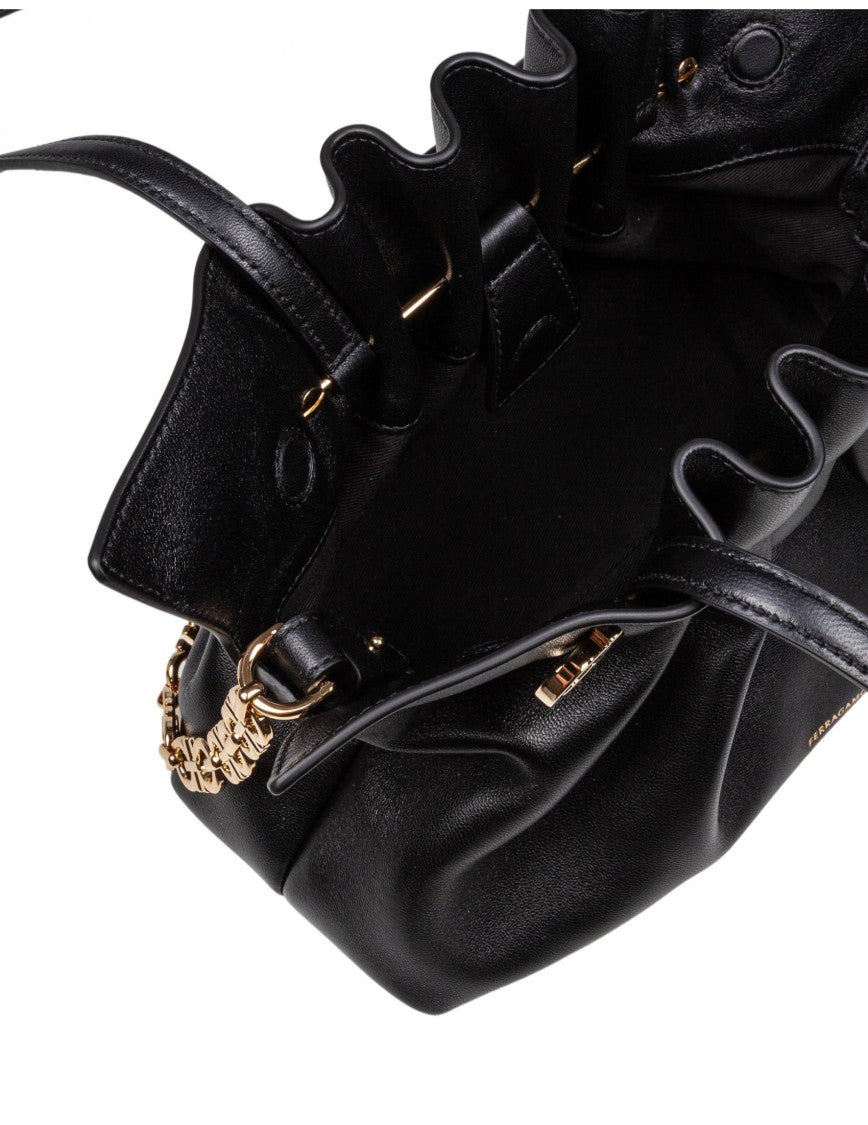 Salvatore Ferragamo Soft Nappa Shoulder Bag With Ruffled Silhouette