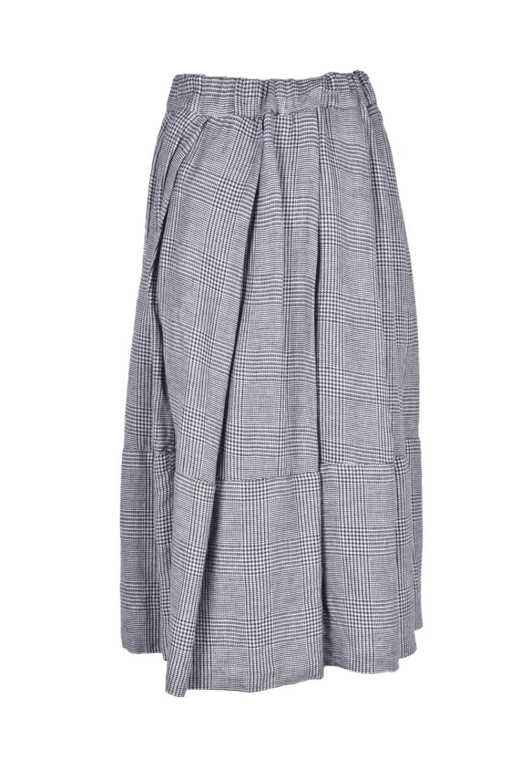 Ricorrrobe Linen Skirt - Blue/White
