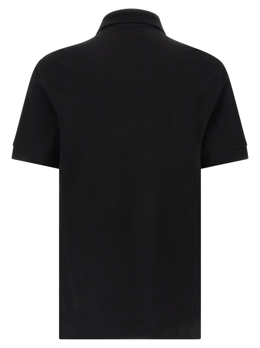 Dolce & Gabbana Logo Plate Polo Shirt