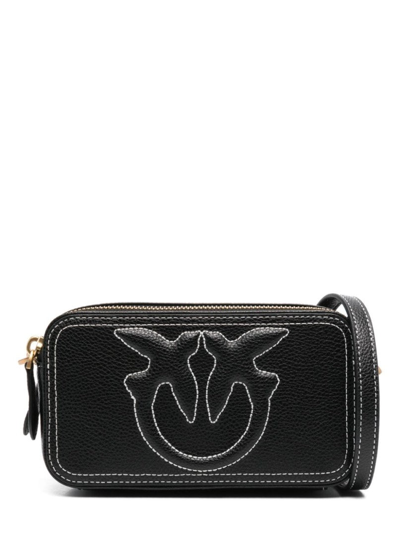 Pinko Calf Leather Handbag With Gold-Tone Hardware