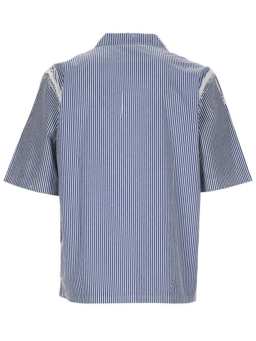 Diesel Neutrals Vertical Stripes Boxy Shirt
