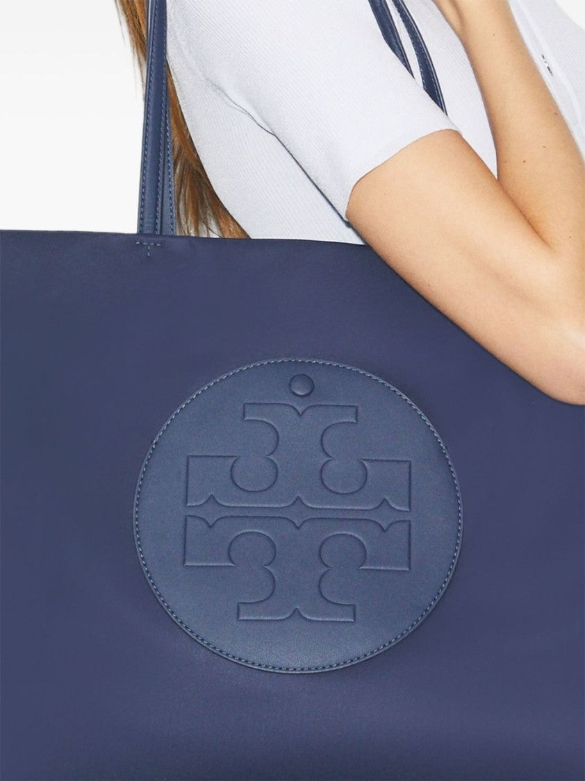 Tory Burch Spacious Blue Tote With Eco-Friendly Materials