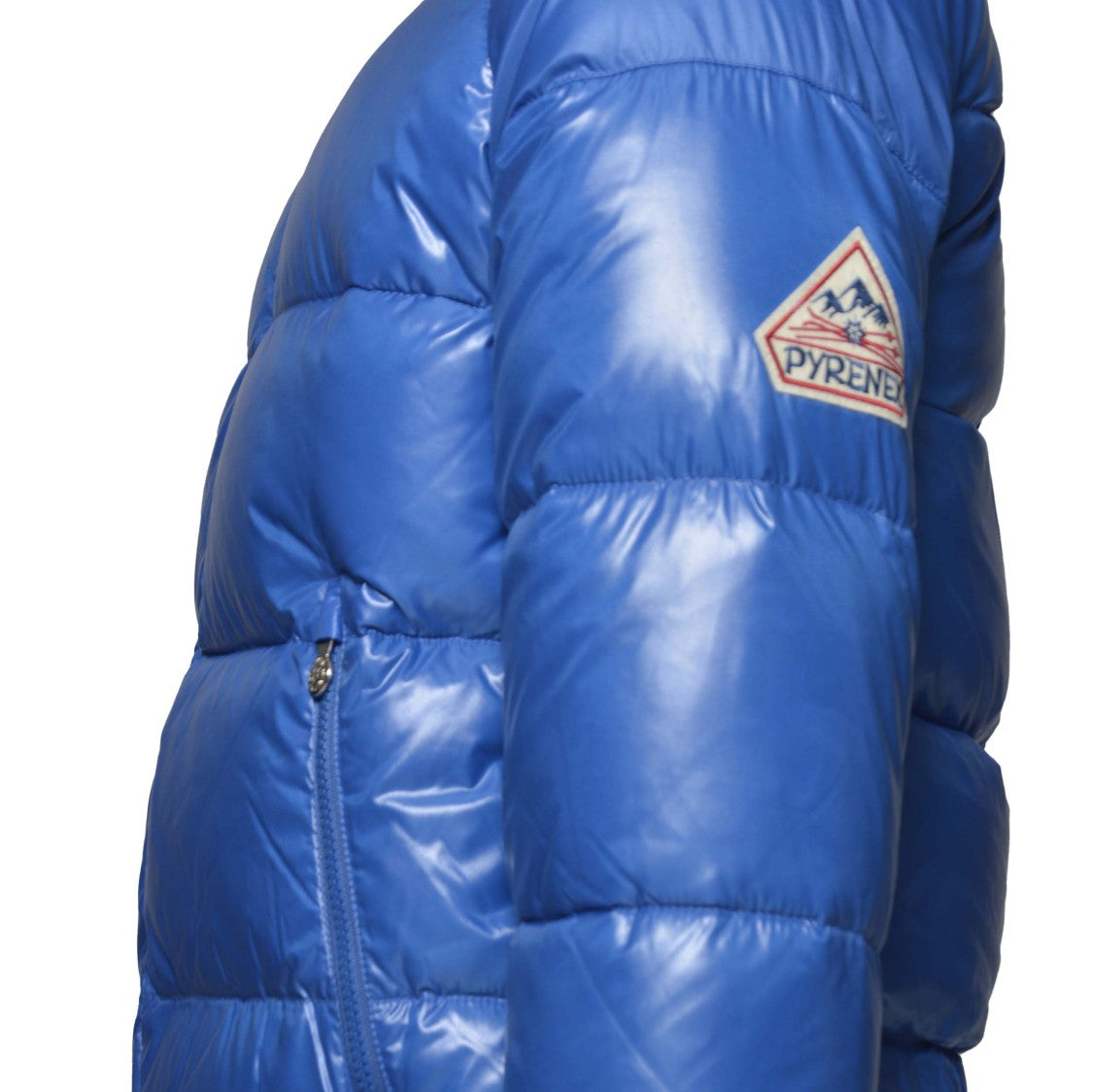 Pyrenex Light Blue Shiny Nylon Vintage Mythic Puffer Jacket