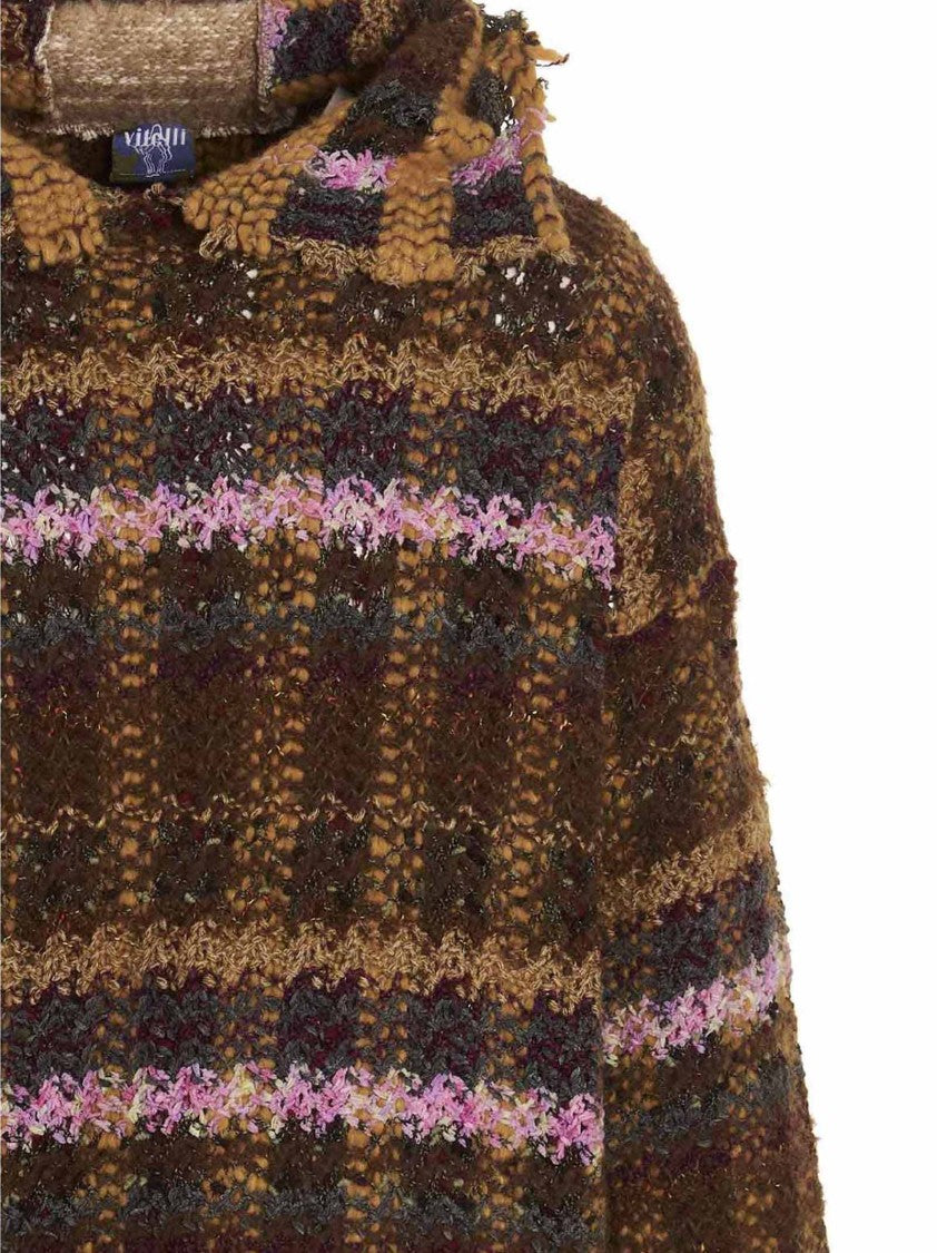 Vitelli Knitted Giant' Hooded Sweater