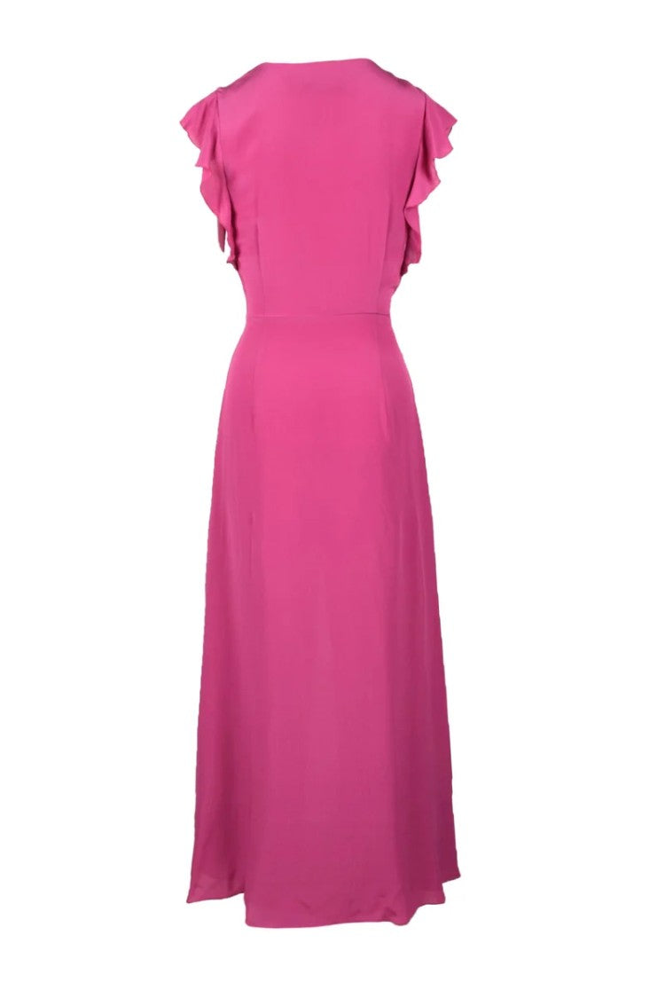 Patrizia Pepe Silk Dress - Fuchsia