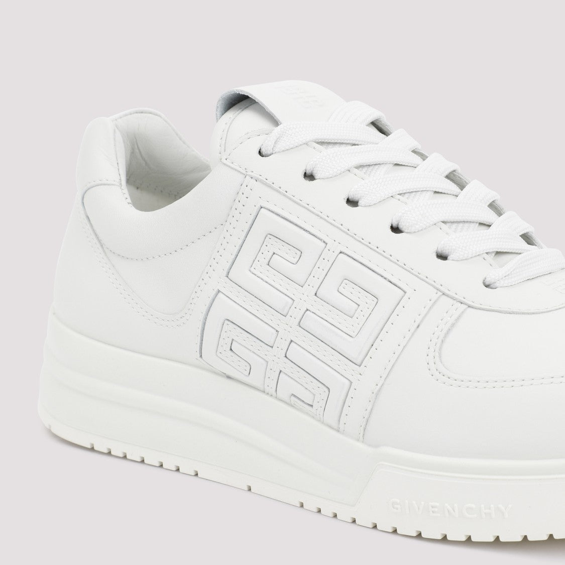 Givenchy White Leather G4 Basket Sneakers
