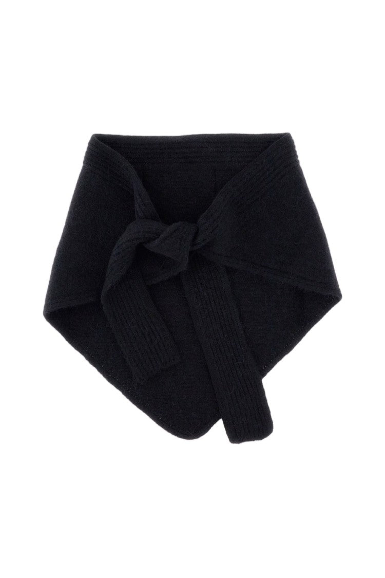 Jacquemus Black Le Chale Gros Grain Wool-Blend Shawl Scarf