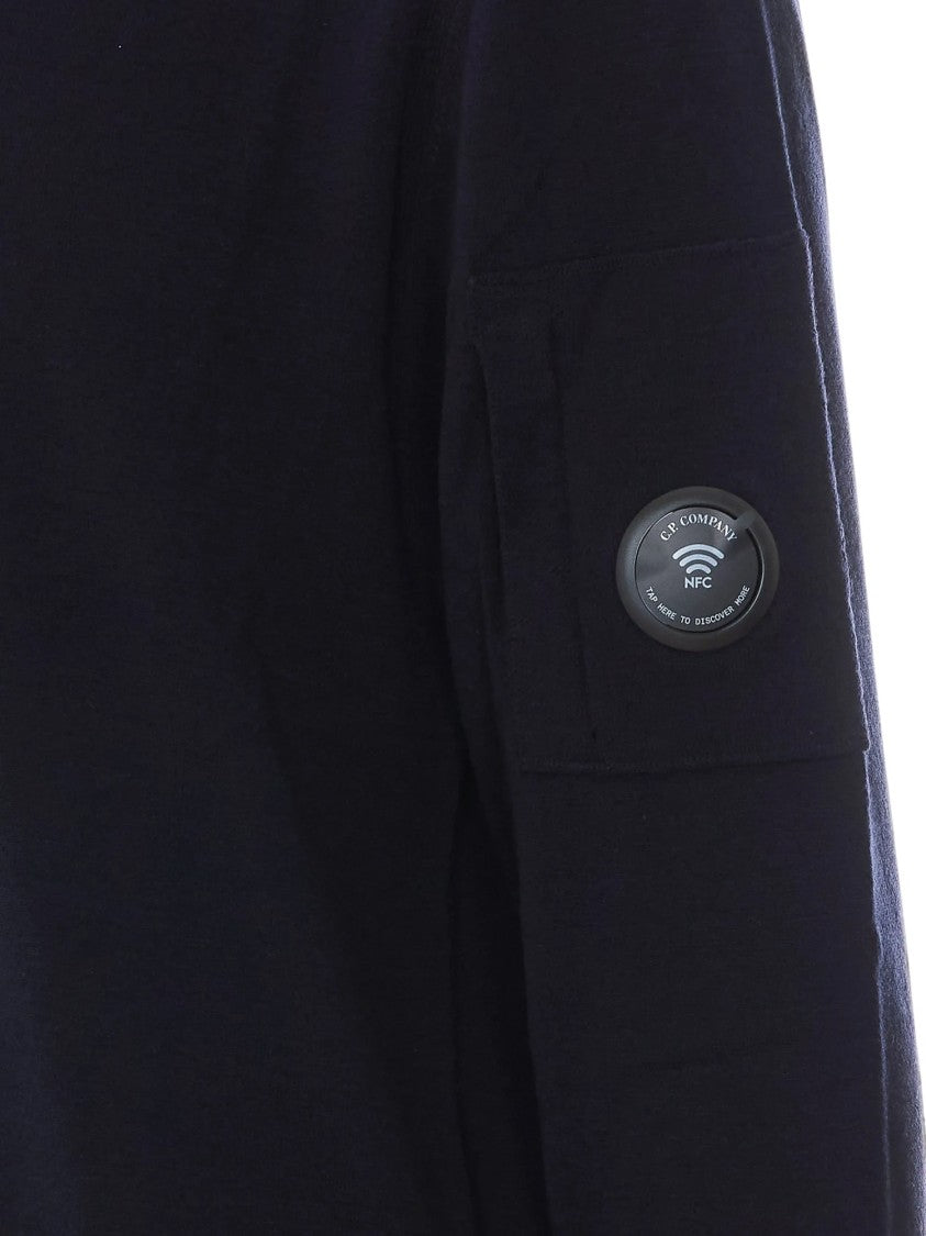 C.P. Company Extrafine Merino Wool Lens Crewneck Sweater