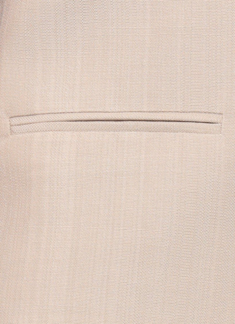 Loulou De Saison Beige Paco Front Buttons Vest