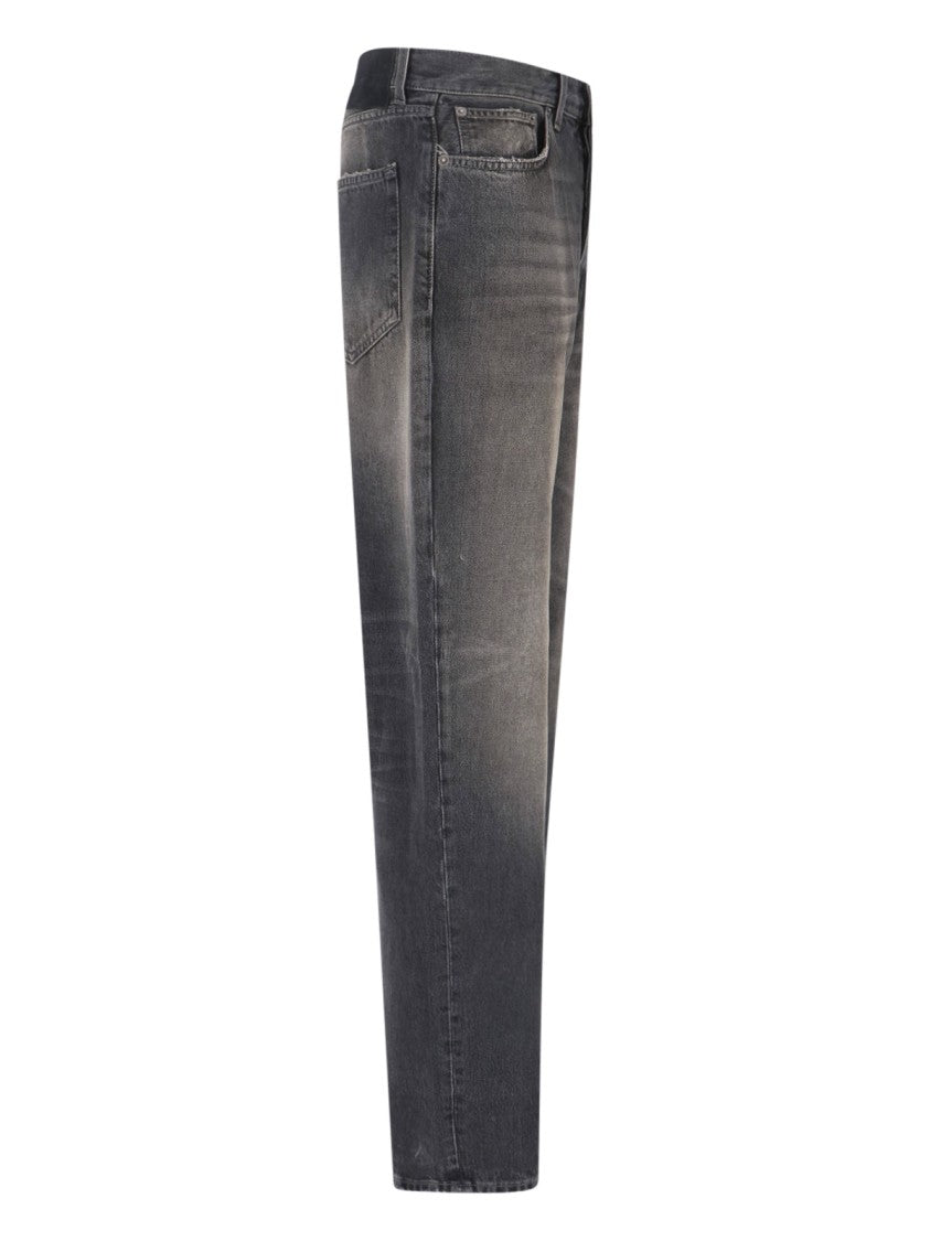 Haikure Black Logan Wide-Leg Cotton Denim Jeans