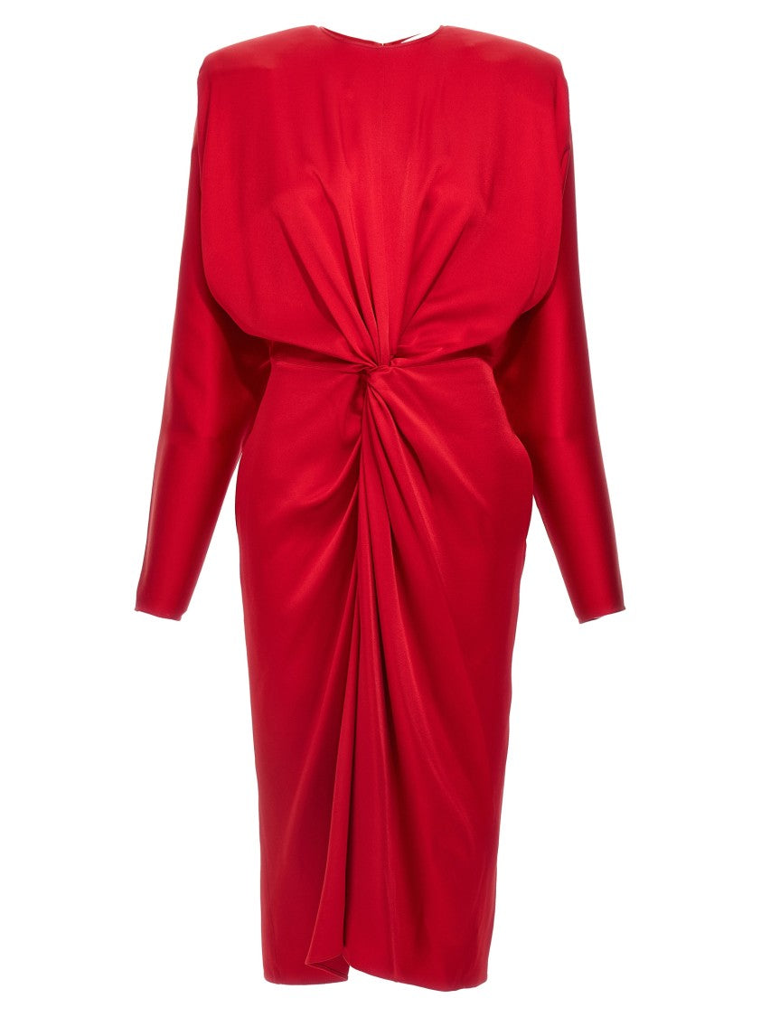 Stella Mccartney 'Satin Twist Midi' Dress