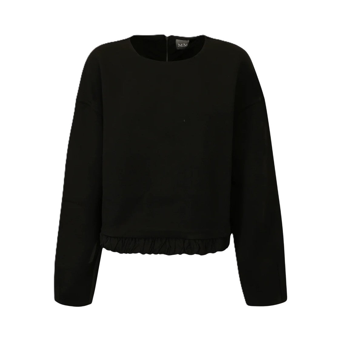 Max Mara Versatile Black Jumcos Sweatshirt With Adjustable Hem