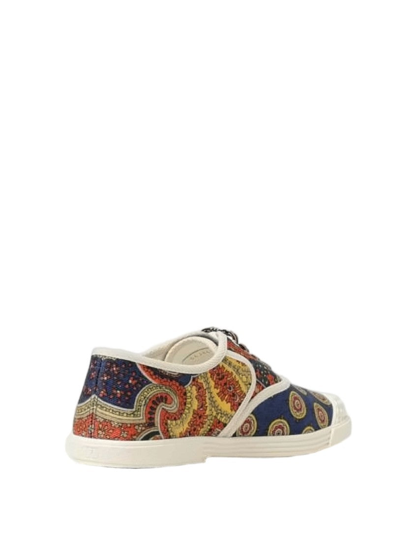 Valentino Garavani Artistic Patterned Sneakers With Textured Rubber Accents
