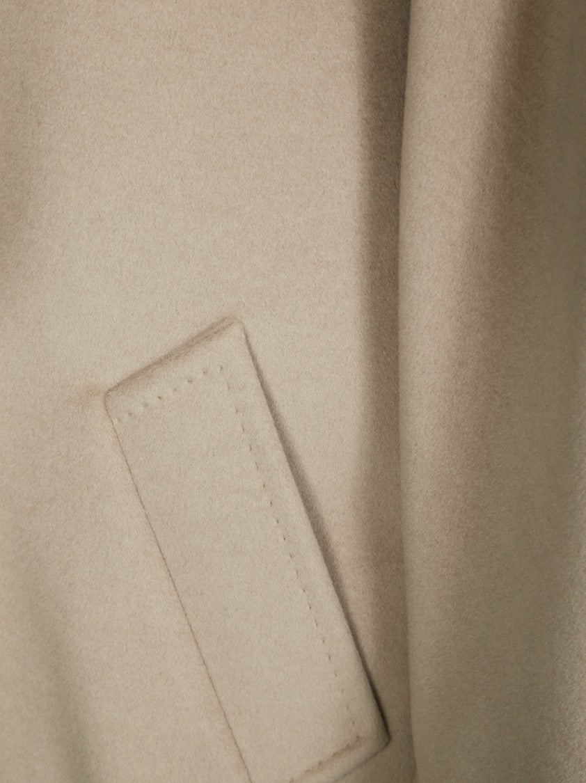 Max Mara Double-Breasted Short Coat With Boxy Silhouette