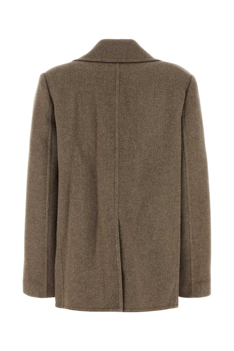 Tory Burch Dove Grey Wool Blend Coat