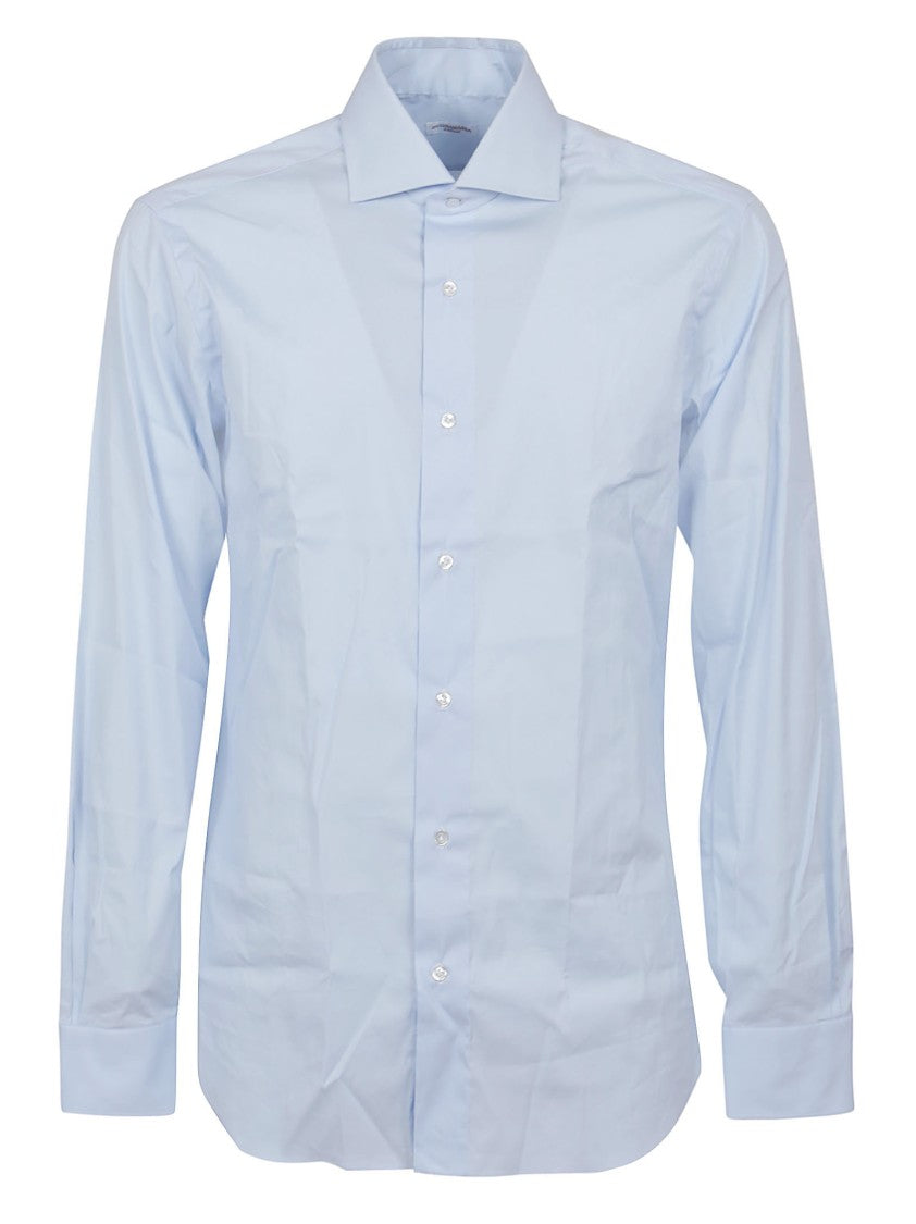 Buonamassa Long-Sleeve Tailored Shirt With Pointed Collar