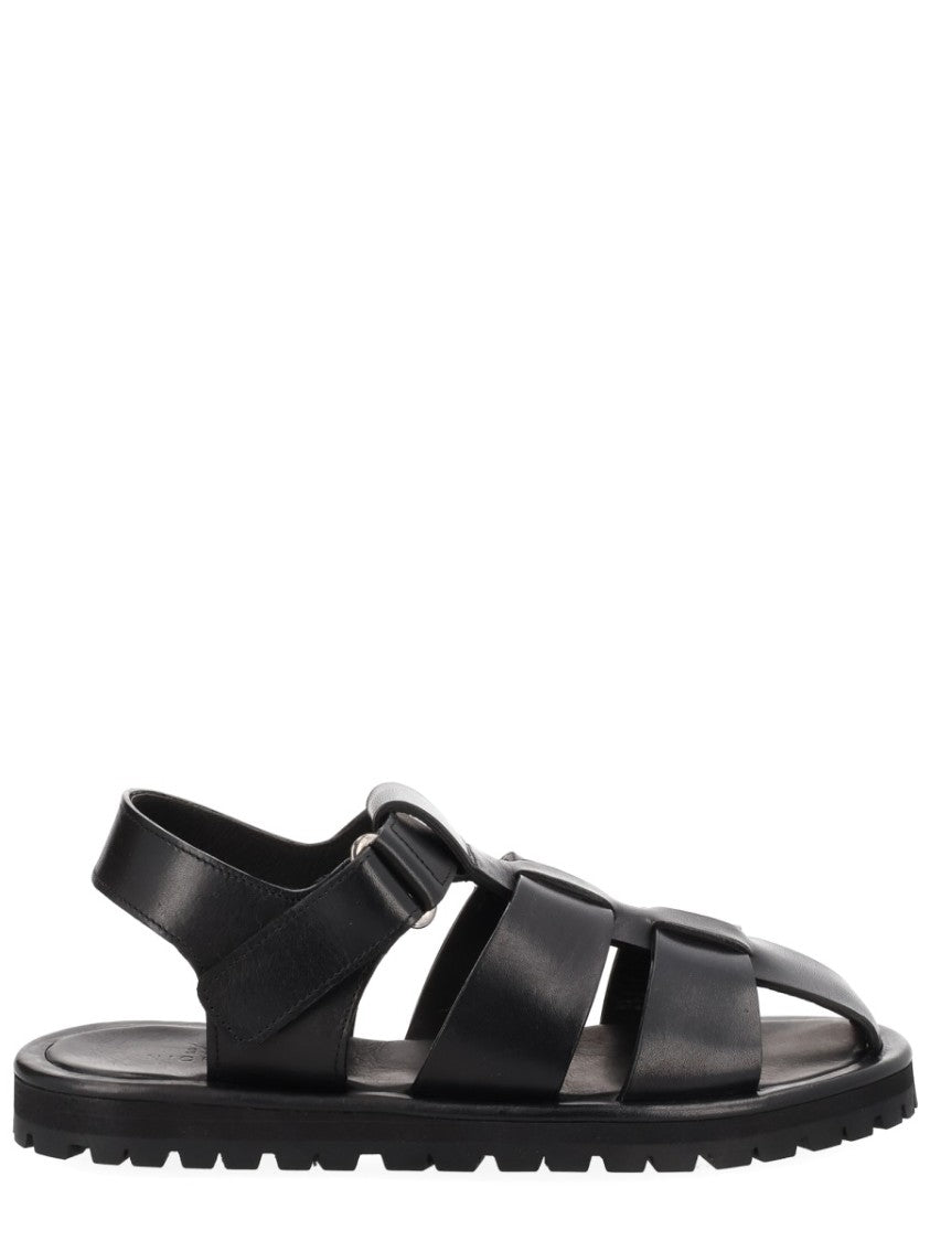 Studio Nicholson Sandom Wide Straps Leather Sandals