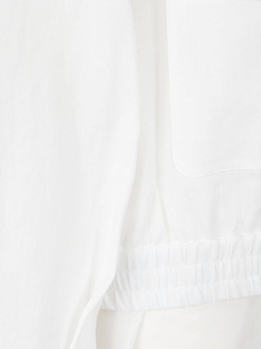 Brunello Cucinelli White Jacket With Flap Pockets