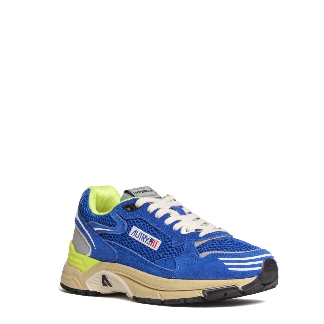 Autry Princess Blue Mesh Suede Sneakers