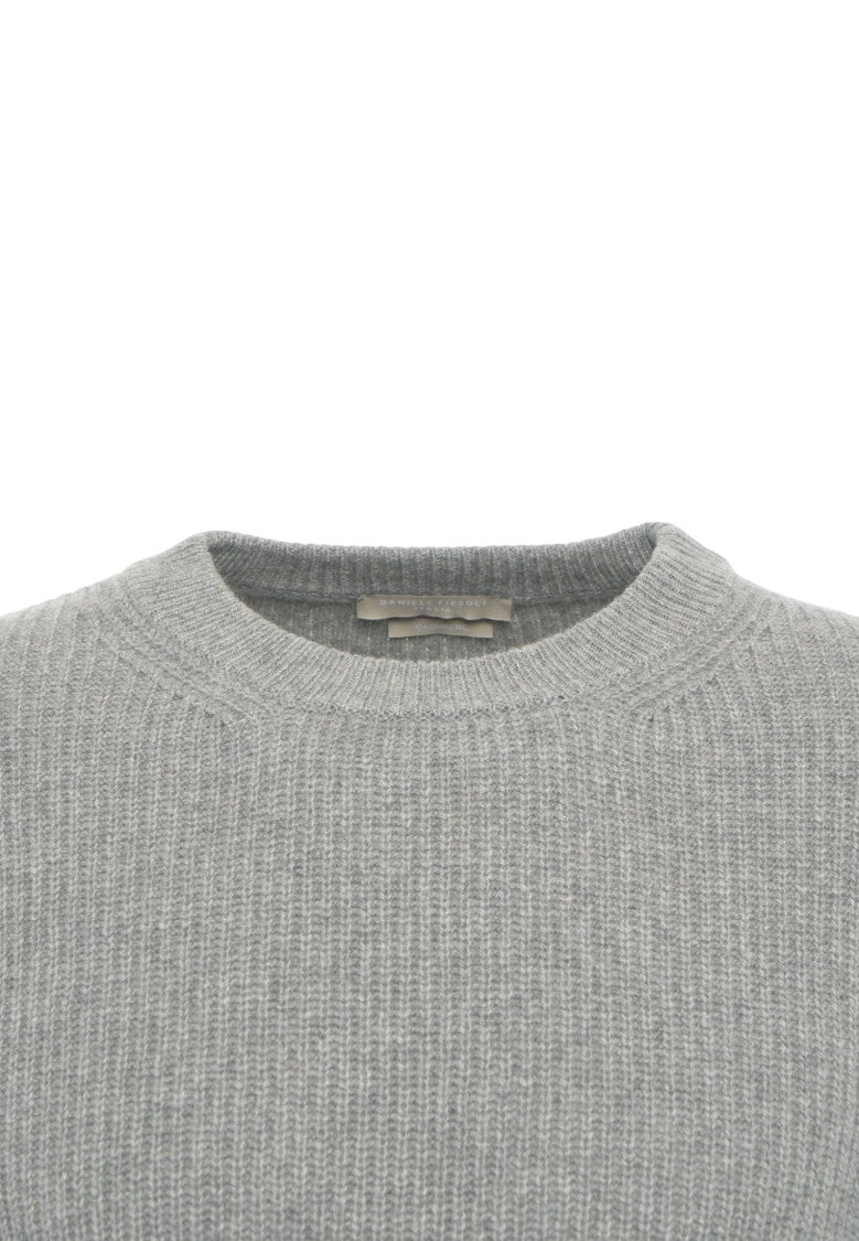 Daniele Fiesoli Ribbed Pullover With Classic Round Neckline