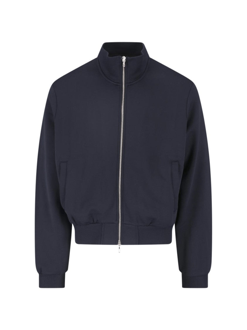 Our Legacy Black Zip-Through Cotton-Blend Sweatshirt