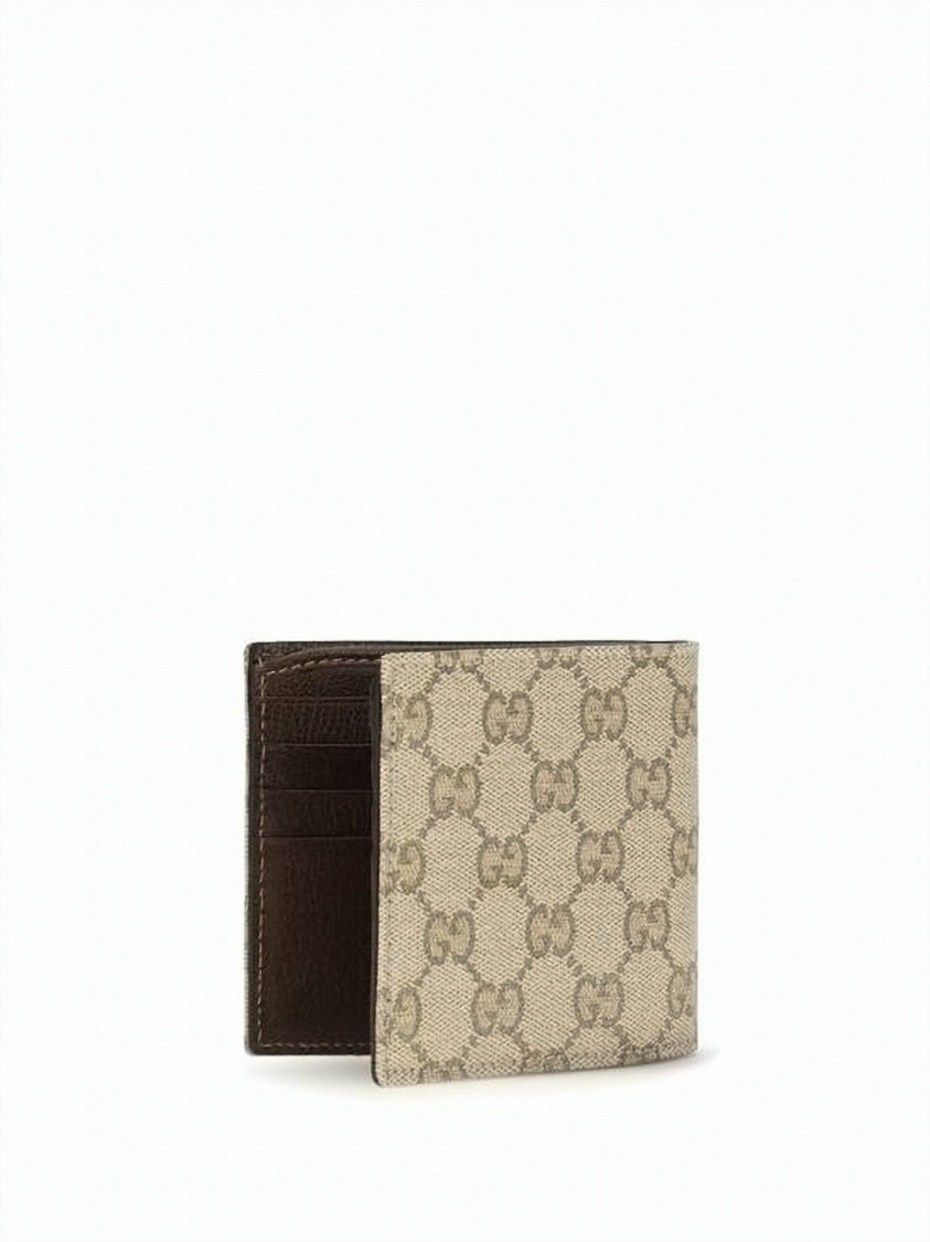 Gucci Canvas Bifold Wallet With Interlocking Gg Monogram