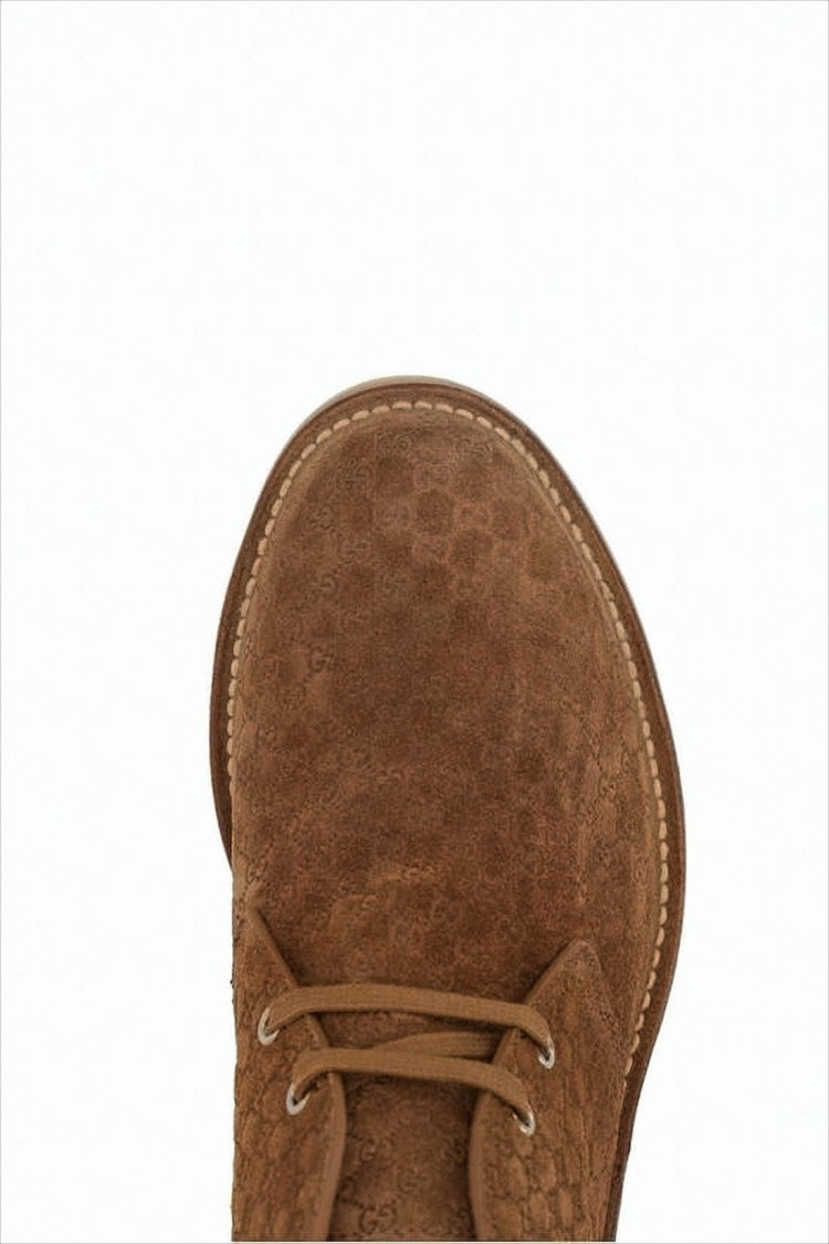 Gucci Textured Calf Leather Ankle Boots