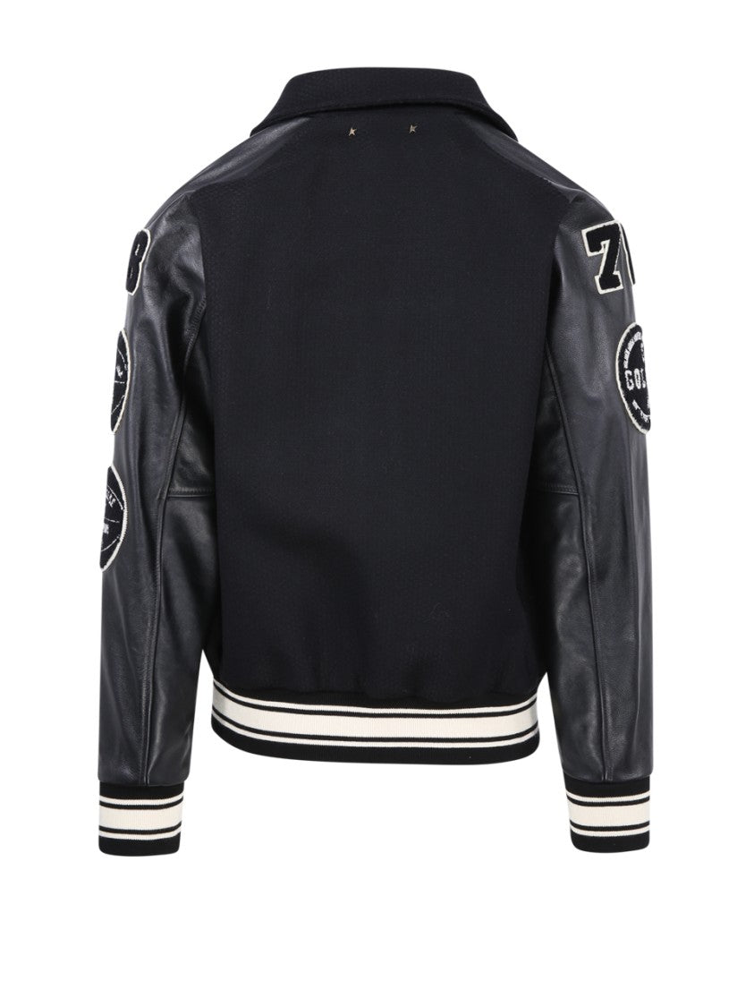 Golden Goose Classic Black Wool Bomber Jacket