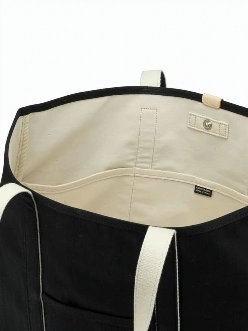 Porter Black Durable Cotton Rectangular Tote Bag