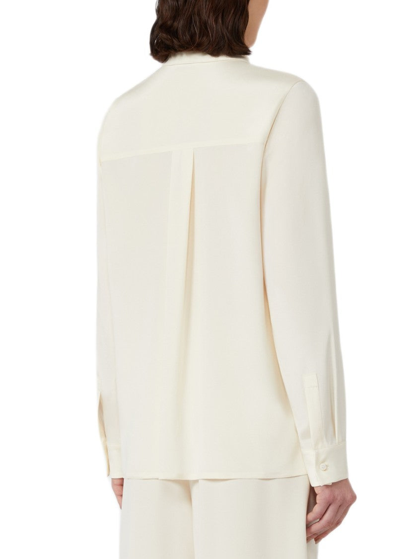 Max Mara Regular Fit Silk Cady Shirt