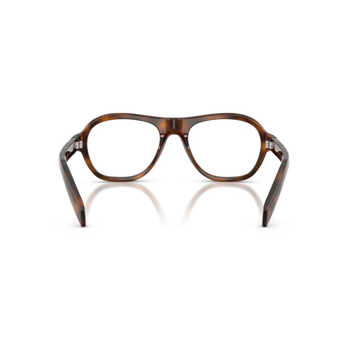 Prada Tortoiseshell 0Pr C12v Aviator Inspired Sunglasses