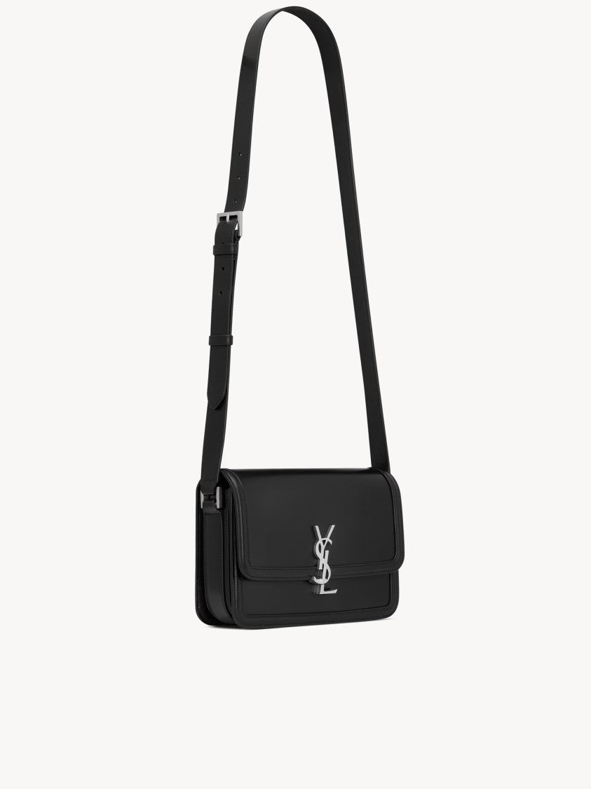 Saint Laurent Satchel Solferino Medium Structured Leather Satchel