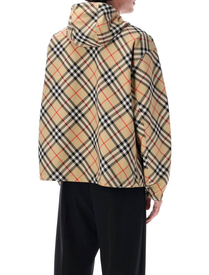 Burberry London Reversible Check Hooded Jacket