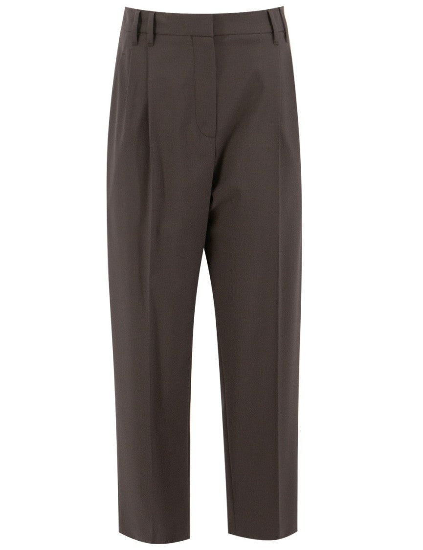 Brunello Cucinelli Straight-Leg Trousers With Tailored Fit