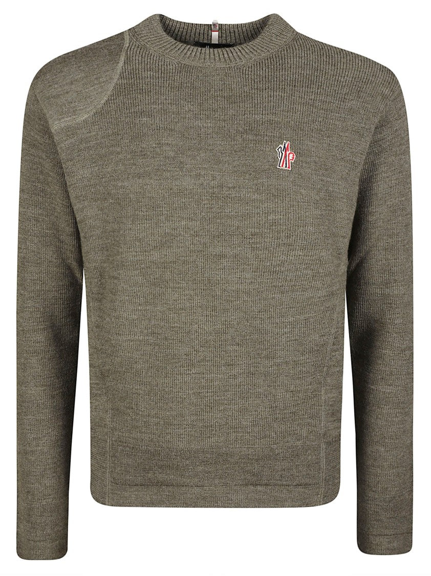 Moncler Grenoble Finely Knit Virgin Wool Sweater