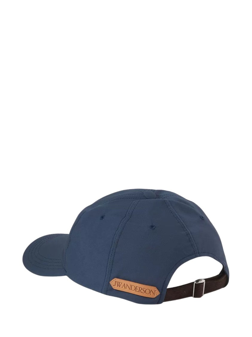 J. W. Anderson Deep Blue Embroidered Logo Hat