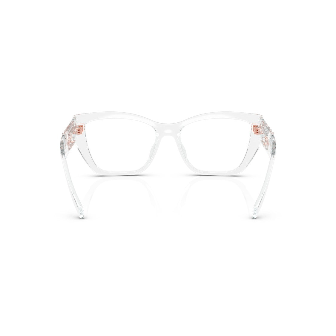 Michael Kors 0Mk4149u Transparent Cat-Eye Sunglasses With Rose Gold Detail
