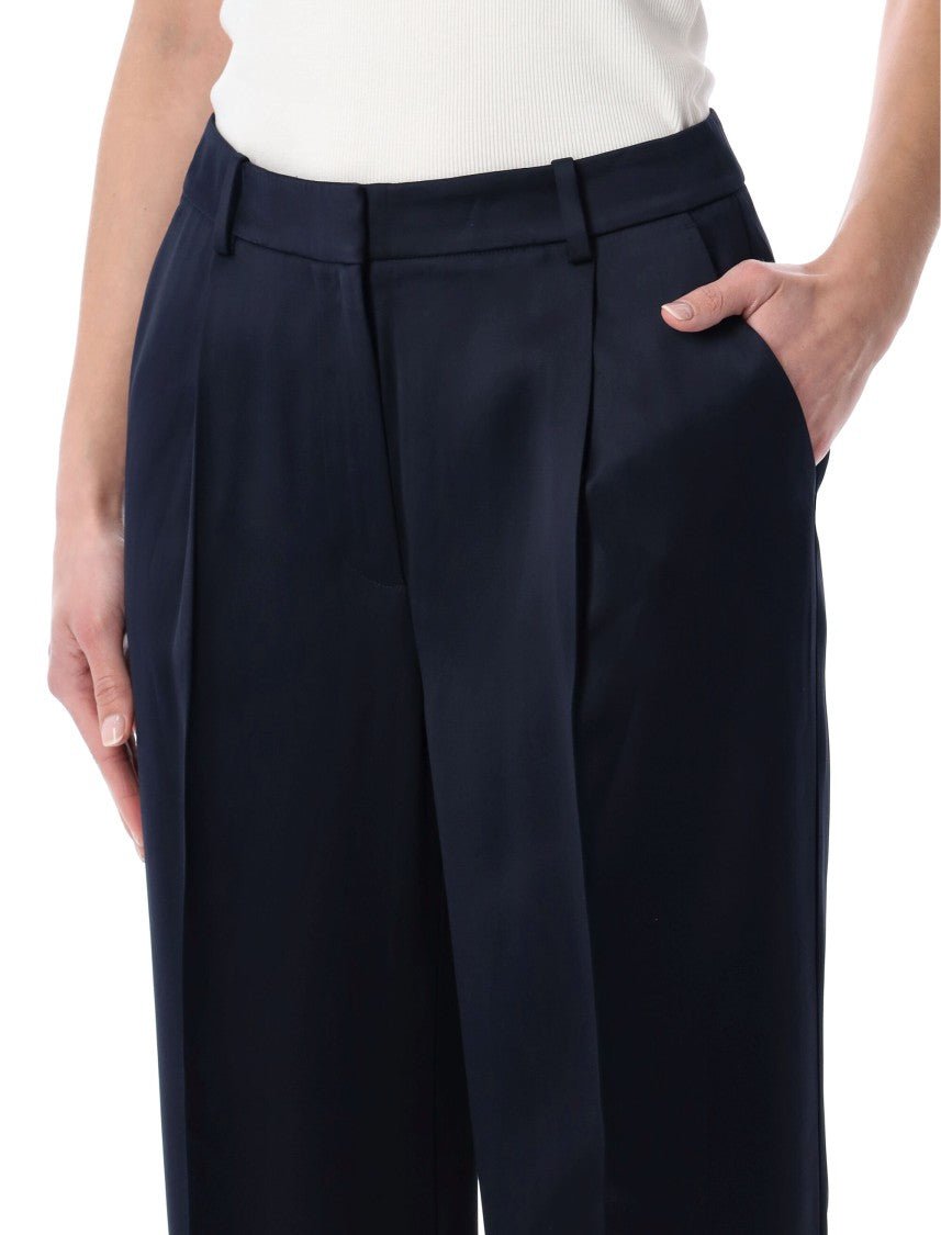 Anine Bing Trent High Waisted Wide Leg Trousers