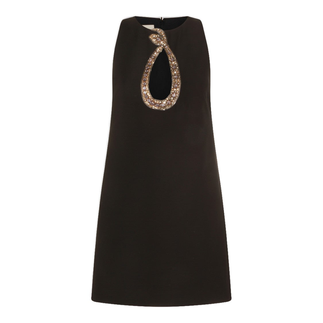 Valentino Sleeveless Black Dress With Teardrop Cutout