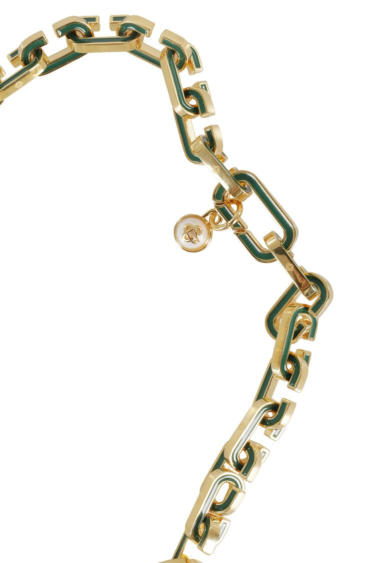 Casablanca C Link Necklace With Gold-Plated Brass