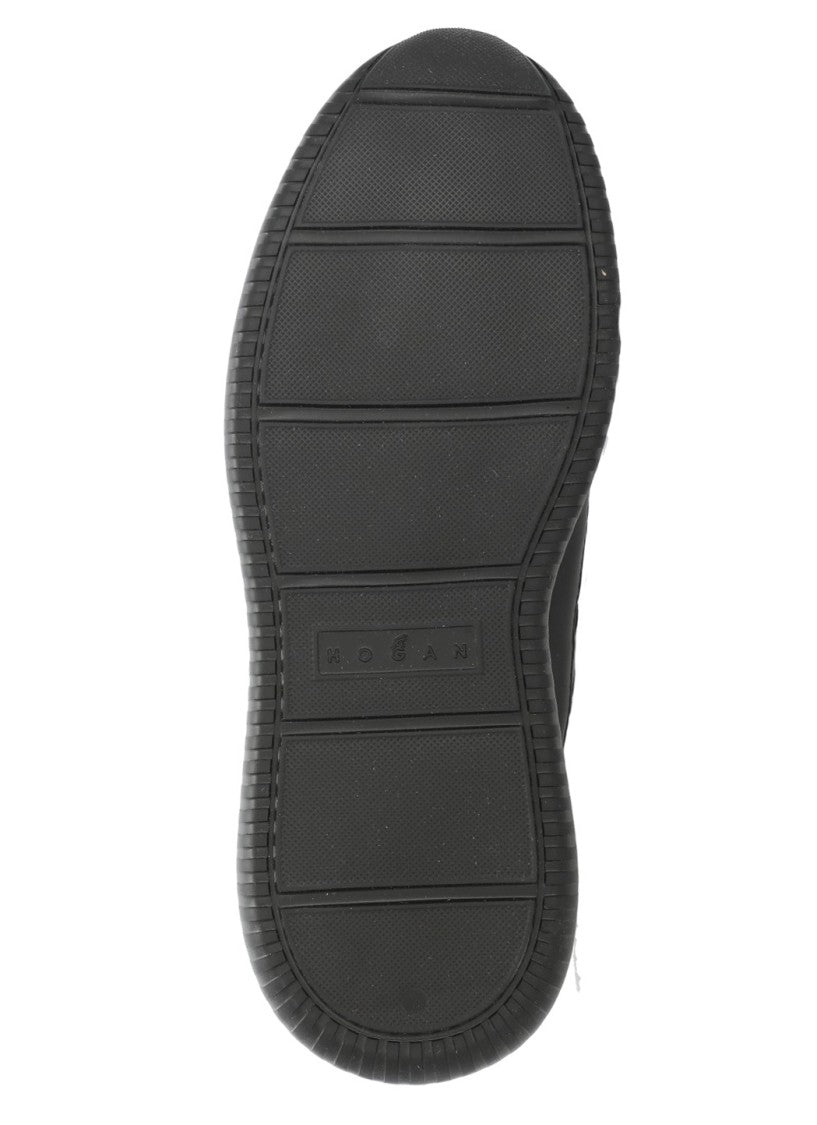 Hogan Black H709 Embossed H Sneakers