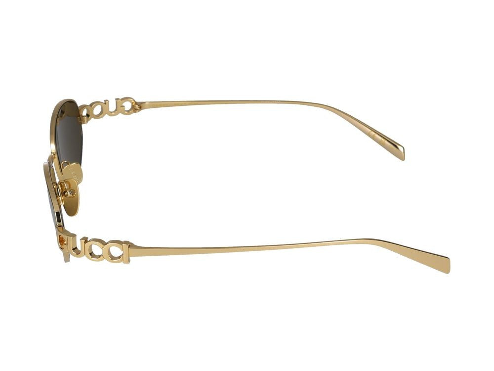 Gucci Gold Decorative Temple Cut-Outs Sunglasses