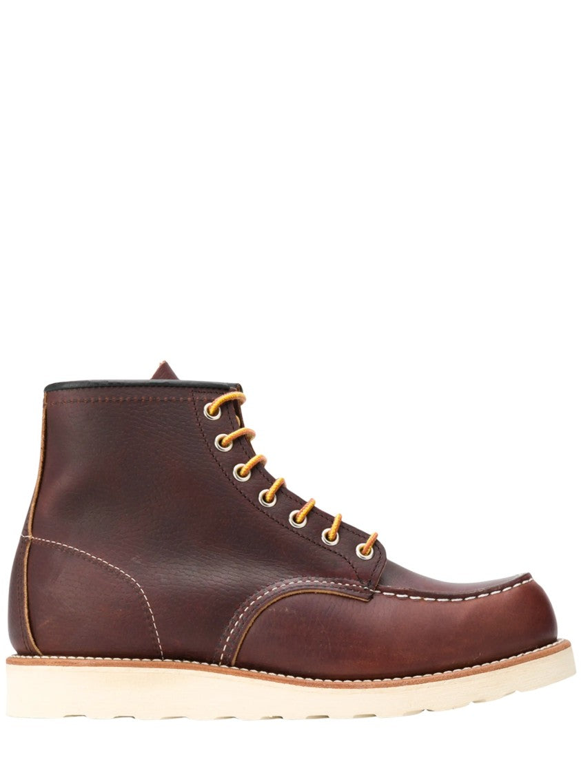 Red Wing Classic Moc Rich Brown Leather Lace-Up Boots