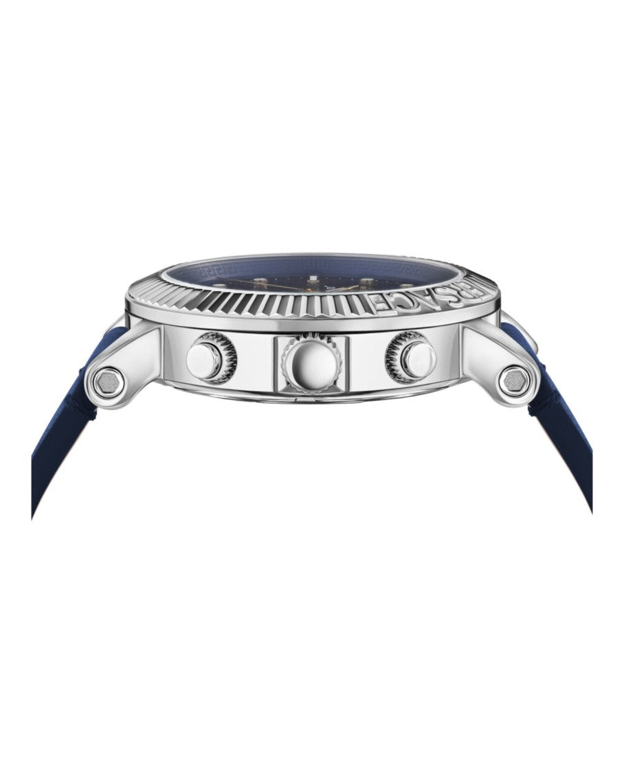 Versace V-Chrono Classic Leather Watch