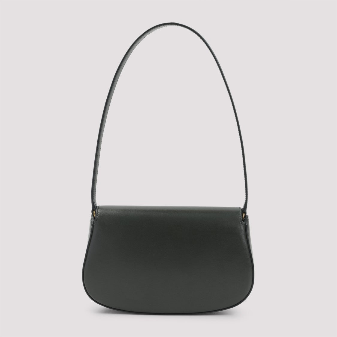 Saint Laurent Demi Lune Green Lamb Leather Shoulder Bag