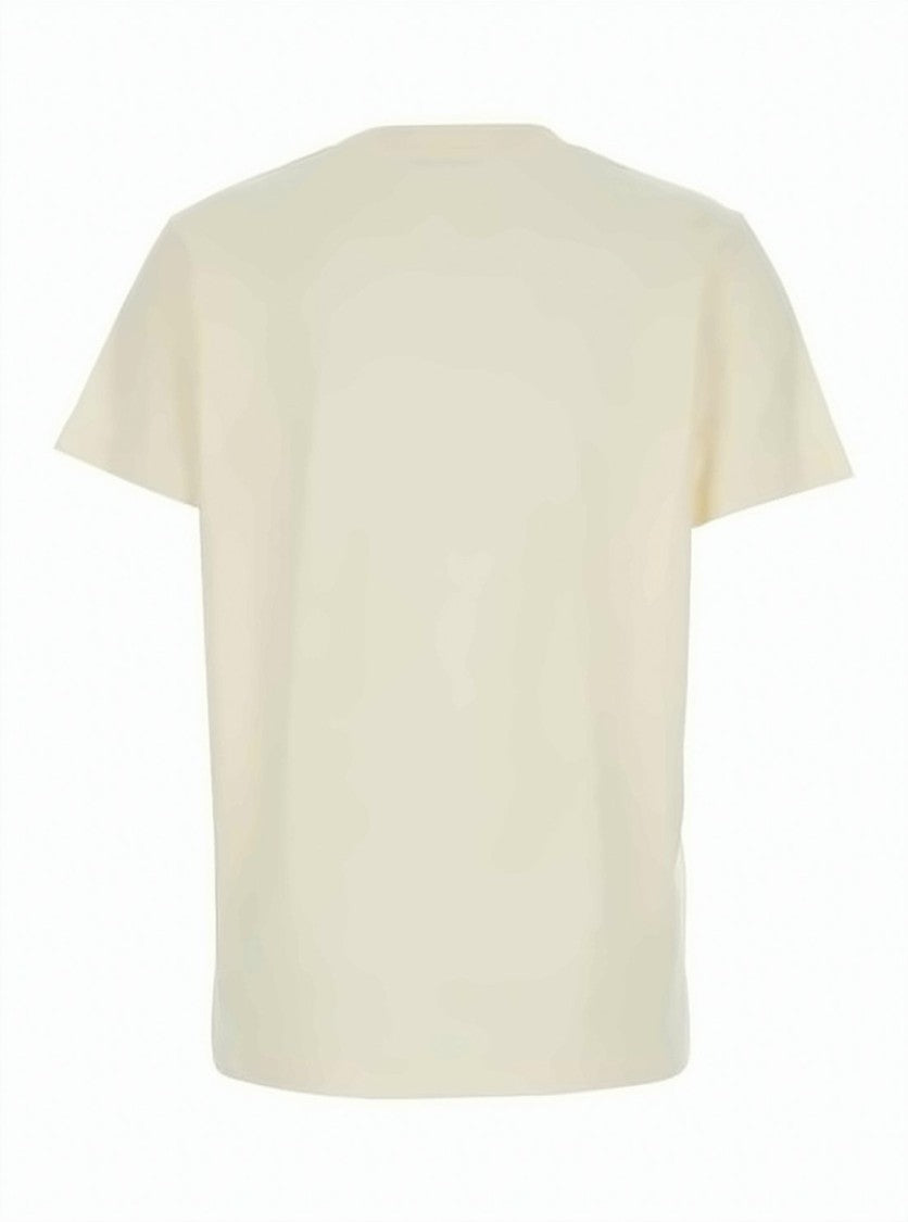 Moncler Cropped Short-Sleeved T-Shirt With Horizontal Stripe